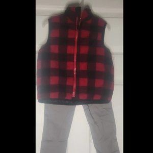 NEW Boys lined Fleece Vest and Pants Size 4T